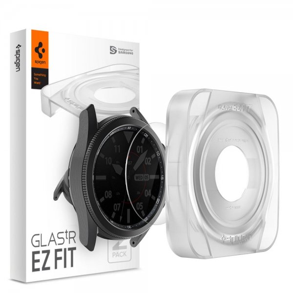 Samsung Galaxy Watch3 45mm Skärmskydd GLAS.tR Slim EZ Fit 2-pack