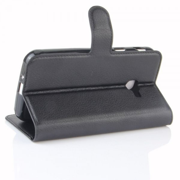 Samsung Galaxy Xcover 4/4S Fodral Litchi Svart