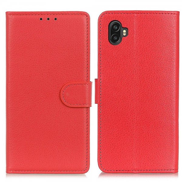 Samsung Galaxy Xcover 6 Pro Fodral Litchi Röd