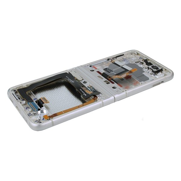 Samsung Galaxy Z Flip 3 5G 2021 (F711) Skärm med LCD Display Original - Kräm