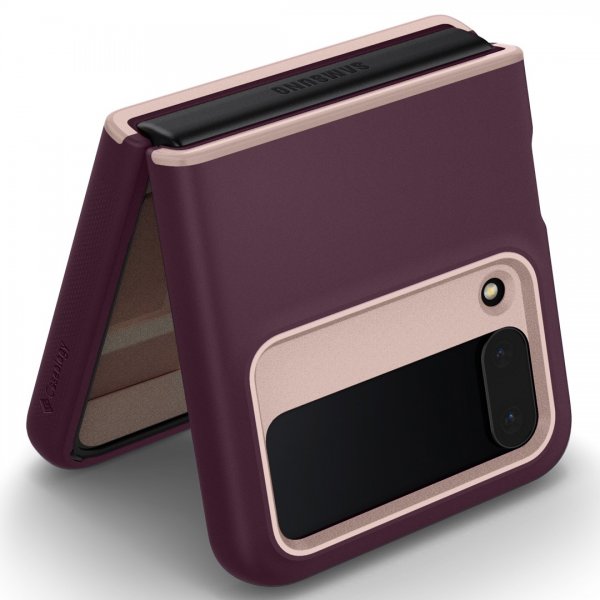 Samsung Galaxy Z Flip 4 Skal Nano Pop Burgundy Bean