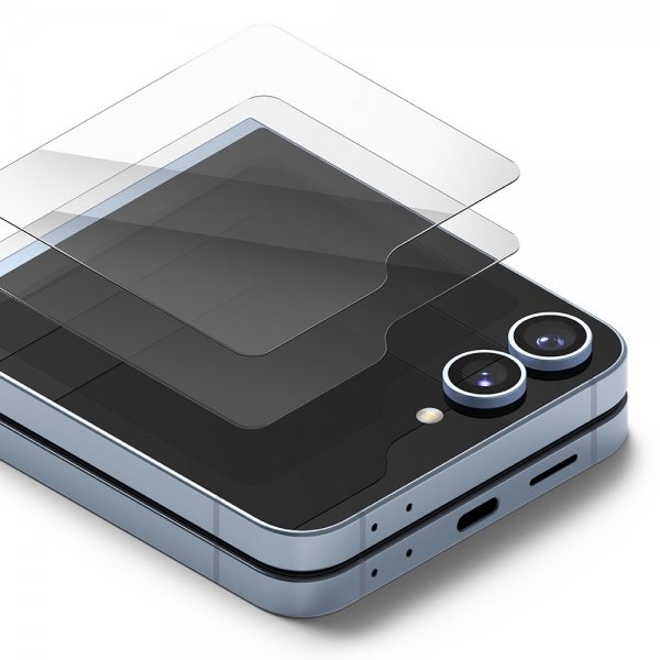 Samsung Galaxy Z Flip 6/Flip 7 FE Skärmskydd Cover Display Protector Glass 2-pack