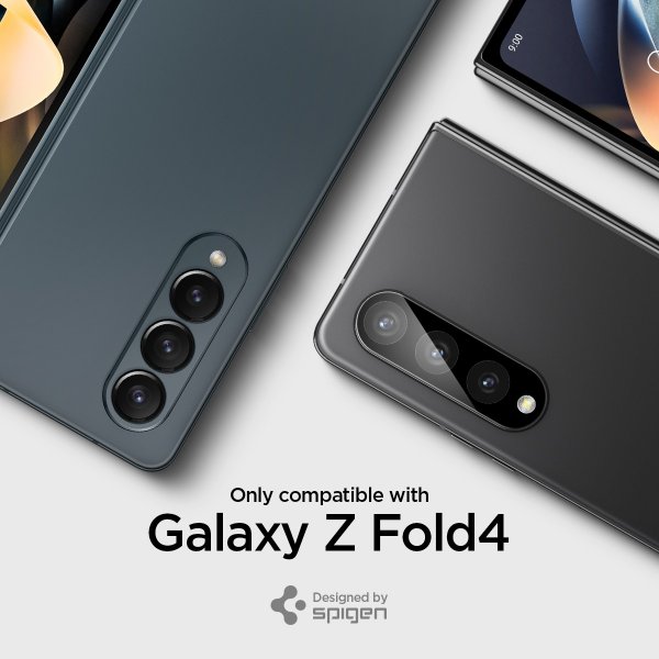 Samsung Galaxy Z Fold 4 Kameraskydd Glas.tR Optik 2-pack Svart