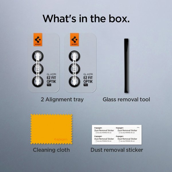 Samsung Galaxy Z Fold 5 Kameraskydd GLAS.tR EZ Fit Optik Pro 2-pack Svart