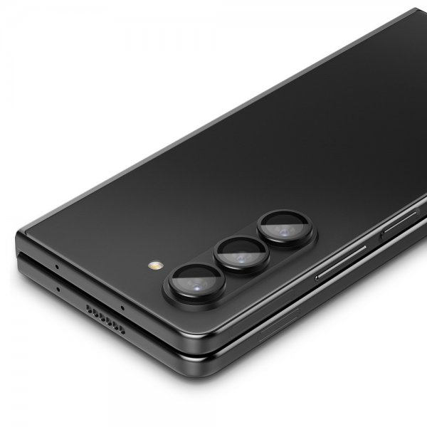 Samsung Galaxy Z Fold 5 Kameraskydd GLAS.tR EZ Fit Optik Pro 2-pack Svart