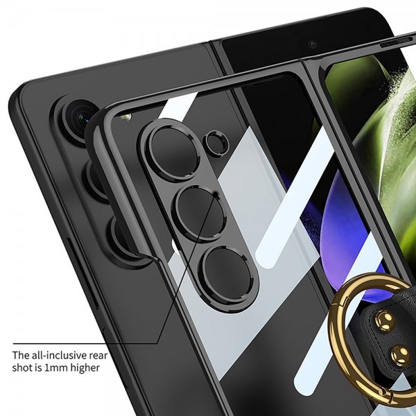 Samsung Galaxy Z Fold 5 Skal Finger Ring Grön