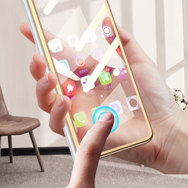 Samsung Galaxy Z Fold 5 Skal Pläterad Kant Krosstextur Svart