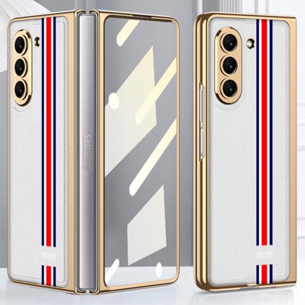 Samsung Galaxy Z Fold 5 Skal Stripe Vit