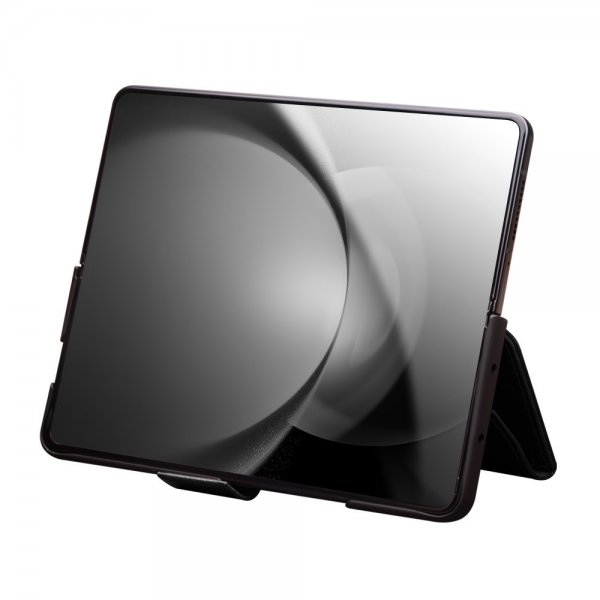 Samsung Galaxy Z Fold 6 Fodral Äkta Läder Svart
