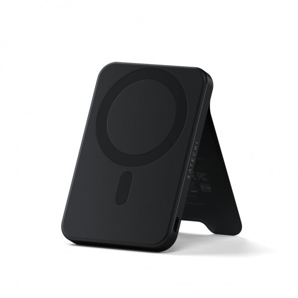 OntheGo Qi2 5K MagSafe-powerbank med Stativ Svart