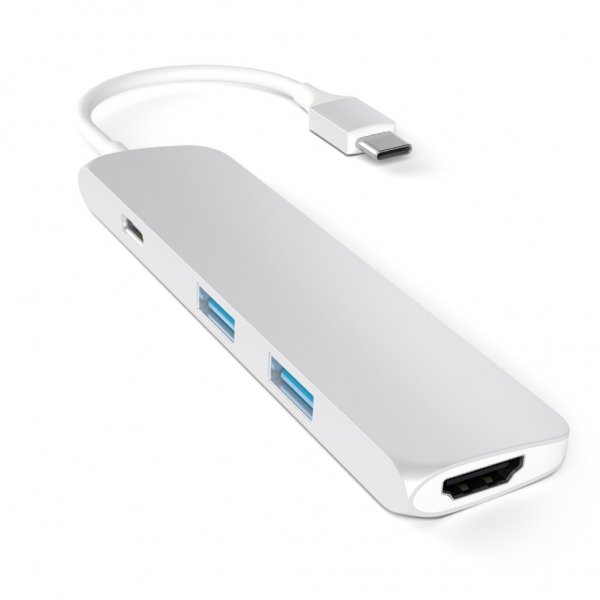 Type-C Slim Multi-port Adapter 4K Silver