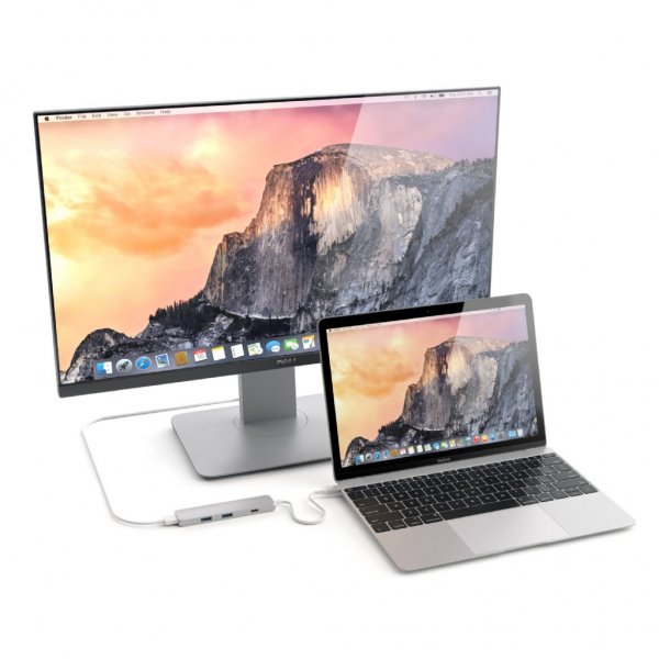 Type-C Slim Multi-port Adapter 4K Silver