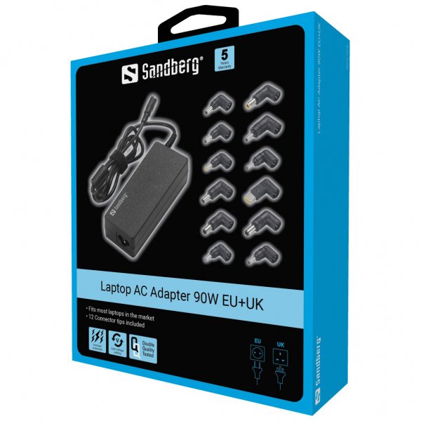 Laddare Laptop AC Adapter 90W EU+UK