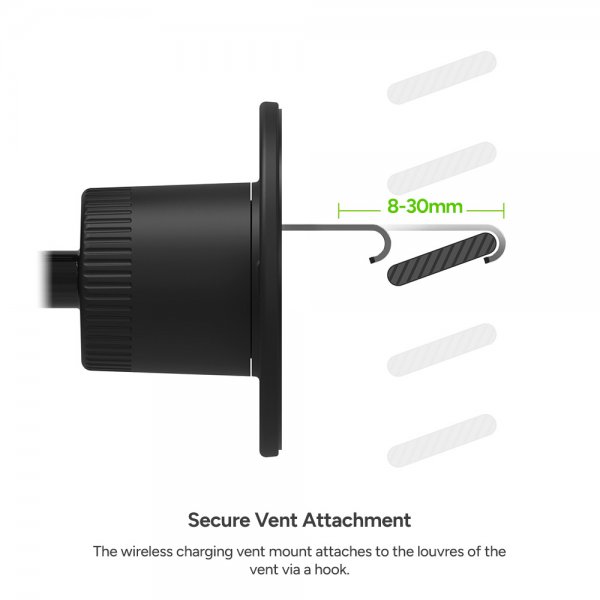 Bilhållare Snap+ Wireless Charging Vent Mount MagSafe