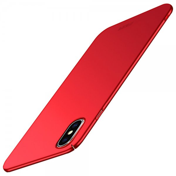 Shield till iPhone Xs Max Skal Extra Tunt Hårdplast Röd