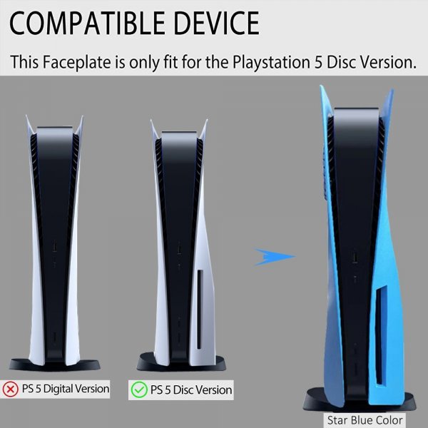Skal till PlayStation 5 Disc Edition Spelkonsoll Blå