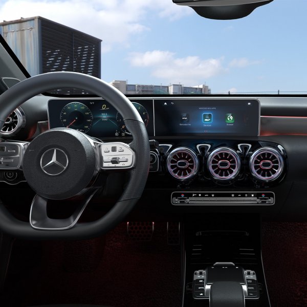 Skärmskydd GLAS.tR EZ FIT Anti-Glare Mercedes A-Class/GLB/CLA