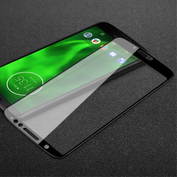 Skärmskydd i Härdat Glas Full Size till Motorola Moto G6 Svart