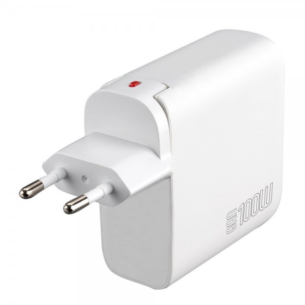 Skrivbordsladdare GaN Flex Pro 100W 3 USB-C+1 USB-A