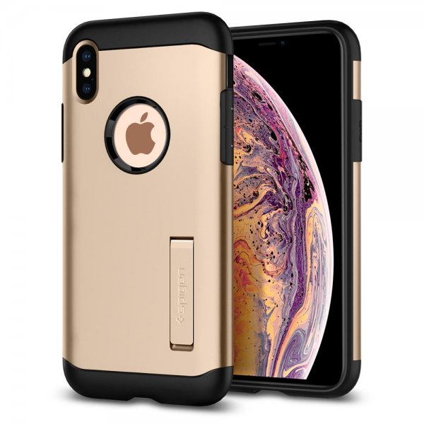 Slim Armor Skal till iPhone Xs Max Champagne Gold