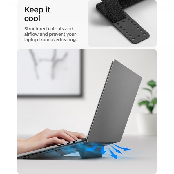 Slim Fold Laptop Stand Svart