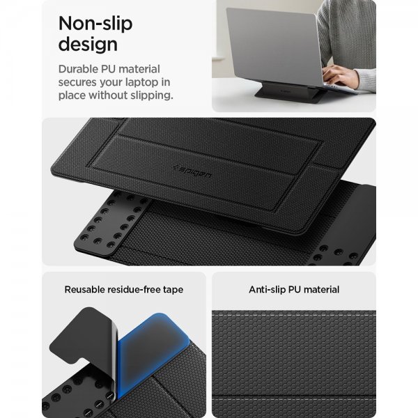 Slim Fold Laptop Stand Svart