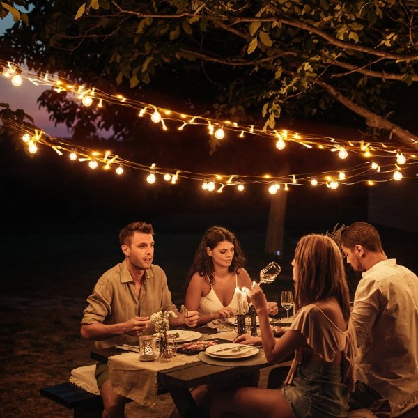 LED Light Chain 5m IP44 Warm White