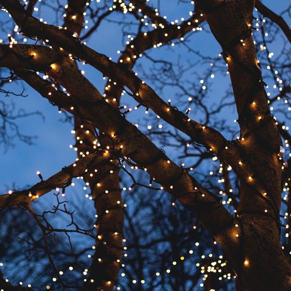 LED Light Chain 5m IP44 Warm White