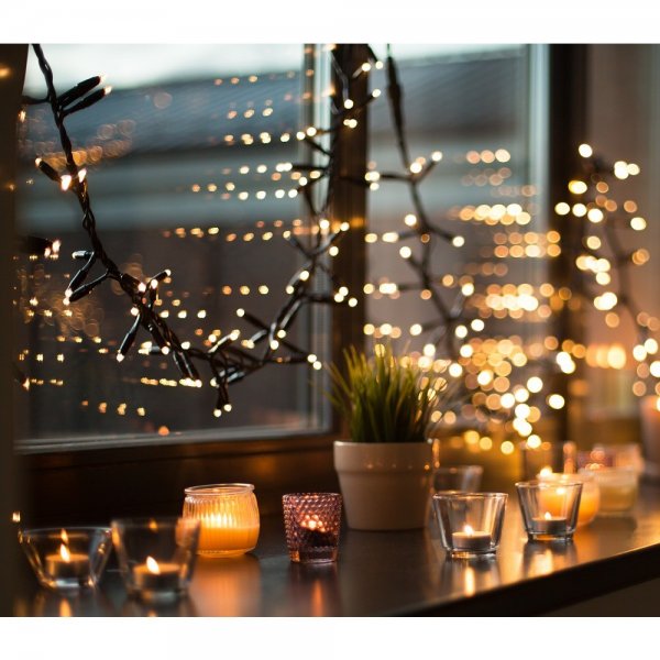 LED Light Chain 5m IP44 Warm White