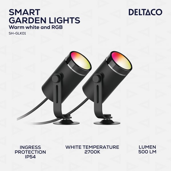 Smart Trädgårdsbelysning RGB 2-pack