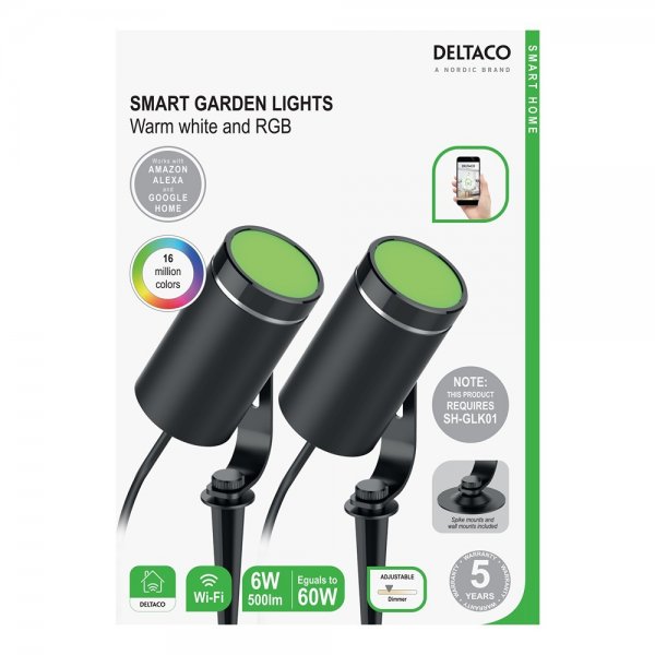 Smart Trädgårdsbelysning RGB 2-pack