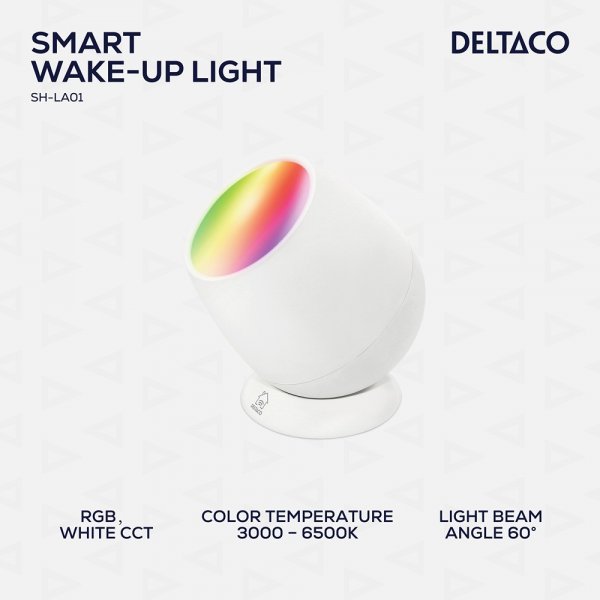 Smart Wake-up-lampa RGB USB-C