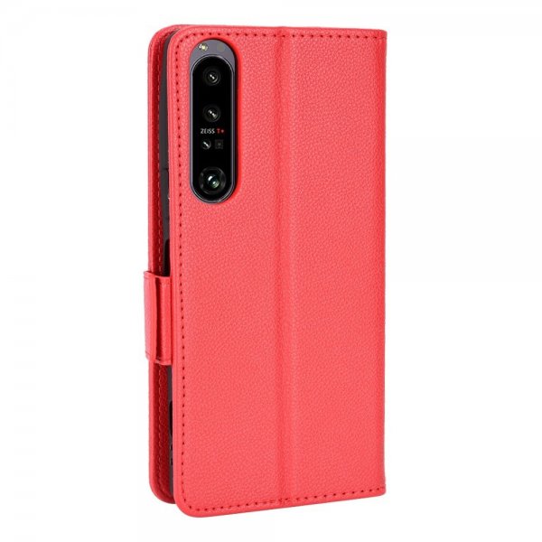 Sony Xperia 1 IV Fodral med Kortfack Röd