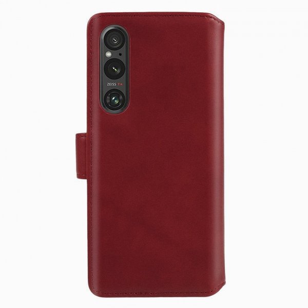 Sony Xperia 1 V Fodral Essential Leather Poppy Red