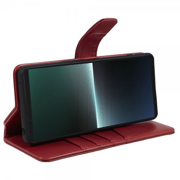Sony Xperia 1 V Fodral Essential Leather Poppy Red