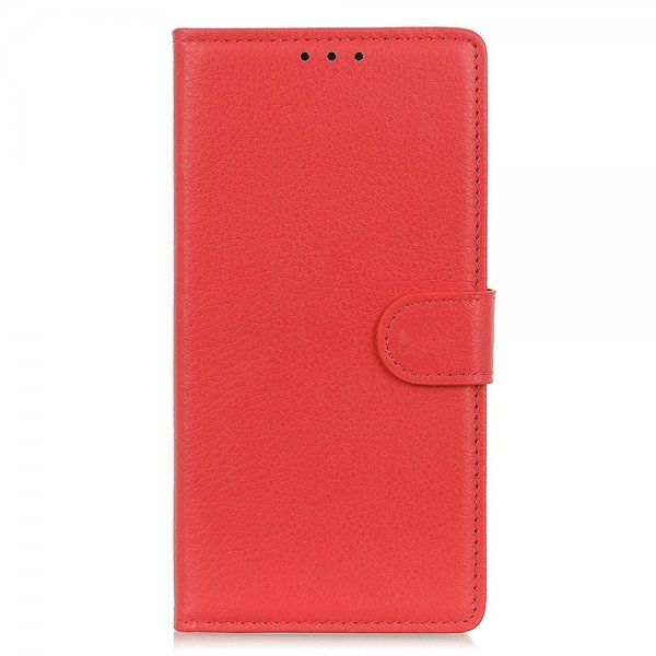 Sony Xperia 1 V Fodral Litchi Röd