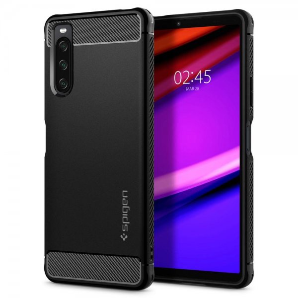 Sony Xperia 10 IV Cover Rugged Armor Matte Black