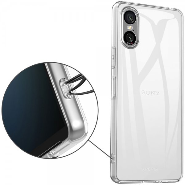 Sony Xperia 10 VI Skal Feather Series Transparent