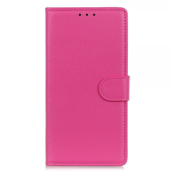 Sony Xperia 5 IV Fodral Litchi Magenta