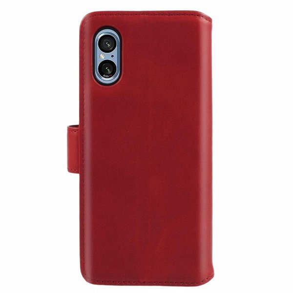 Sony Xperia 5 V Fodral Essential Leather Poppy Red