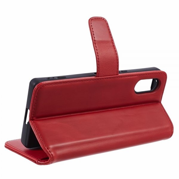 Sony Xperia 5 V Fodral Essential Leather Poppy Red