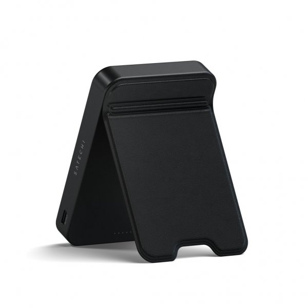 OntheGo Qi2 10K MagSafe-powerbank med Stativ Svart
