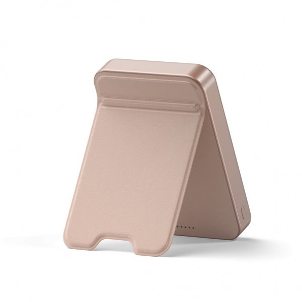 OntheGo Qi2 10K MagSafe-powerbank med Stativ Desert Rose