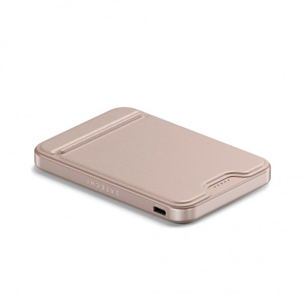 OntheGo Qi2 5K MagSafe-powerbank med Stativ Desert Rose