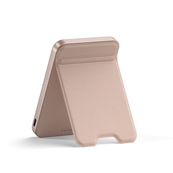 OntheGo Qi2 5K MagSafe-powerbank med Stativ Desert Rose
