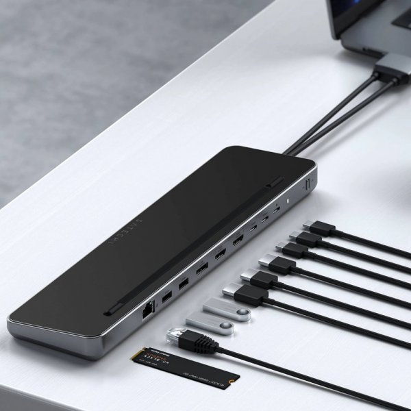 Dual Dock Stand Docking Station NVMe SSD Enclosure