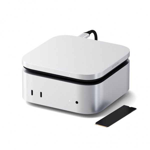 USB4 Slim NVMe SSD-kabinett Silver