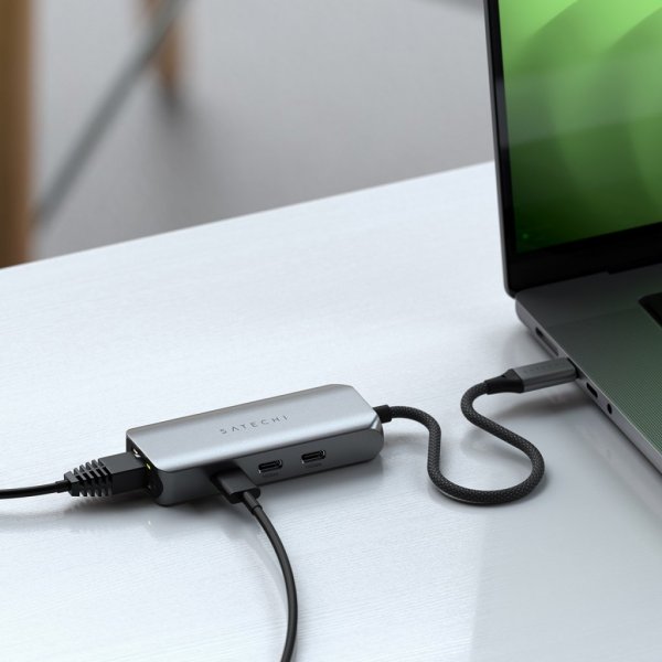4-i-1 USB-C-hubb med 2.5 Gigabit Ethernet