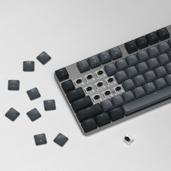 SM3 Slim Mekaniskt Bluetooth Tangentbord Mörkgrå