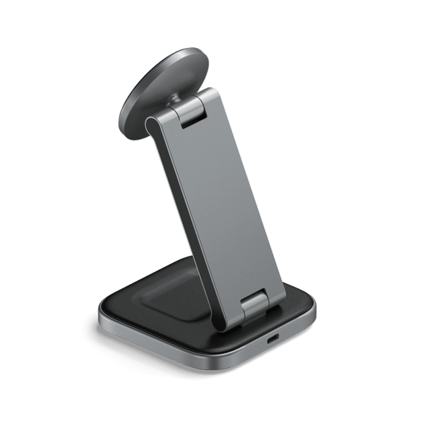 Trådlös Laddare 2-in-1 Foldable Qi2 Wireless Charging Stand MagSafe